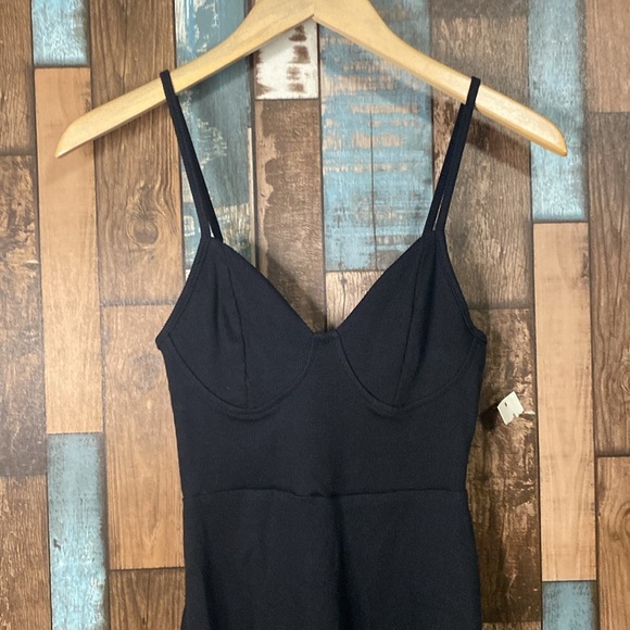 Wild fabel black ribbed tank dress - Picture 2 of 12